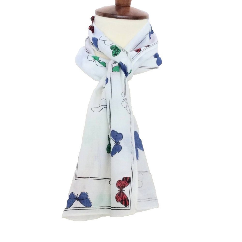 Vintage Eva MT Butterfly Scarf